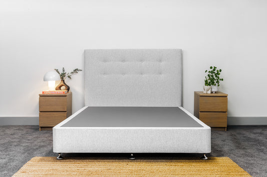 BUTTONED Belmont Noosa Headboard + Bed Base